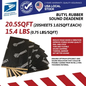 Car Sound Deadening Mat Butyl Automotive Sound Deadener Audio Self-Adhesive