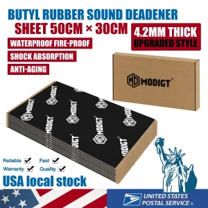 Car Sound Deadening Mat Butyl Automotive Sound Deadener Audio Self-Adhesive